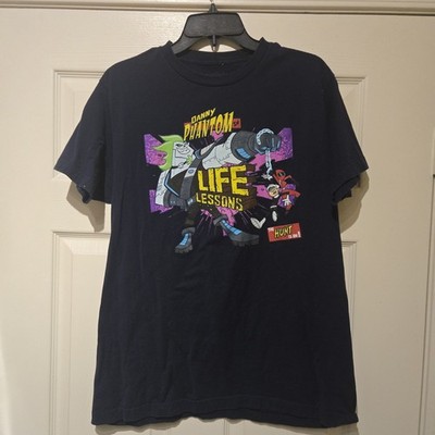 Nickelodeon Danny Phantom Skulker Ghost Hunter T-Shirt Navy Blue Men's L Large