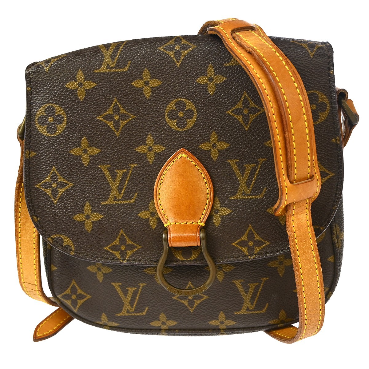 LOUIS VUITTON SAINT CLOUD MM SHOULDER BAG MONOGRAM M51243 MI9004 XX35811