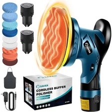 Cordless Car Buffer Polisher 6 Inch Portable Polishing Waxer Machine Kit NEW