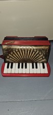 Vintage Goldentone Childrens Toy Piano Accordion Solcol Product Ltd C1960s