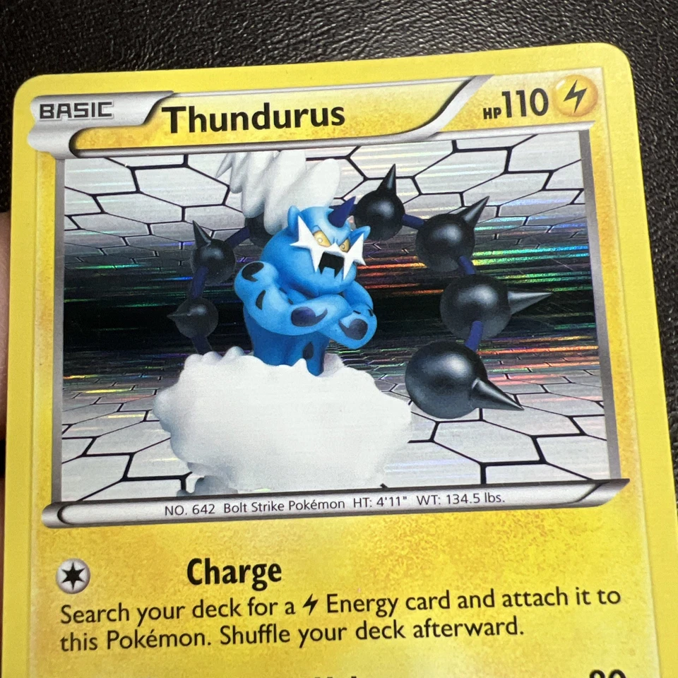 Thundurus 35/98 Emerging Powers Holo Rare Pokemon Card - Image 3 of 4