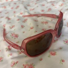 Vintage Y2K Spy Optic Dynasty Sunglasses Translucent Pink Red Oversized Italy