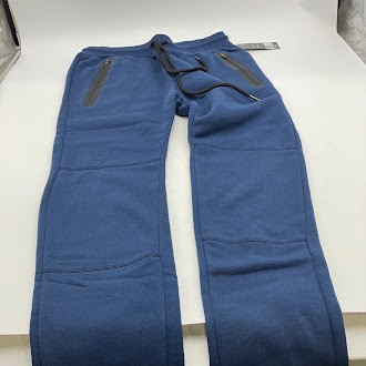 МУЖСКИЕ ОБЛЕГАЮЩИЕ ФЛИСОВЫЕ ДЖОГГЕРЫ BLU ROCK ИЗ ПЛОТНОГО ХЛОПКА - РАЗМЕР МУЖСКОЙ S - HEATHER NAVY 11690₽