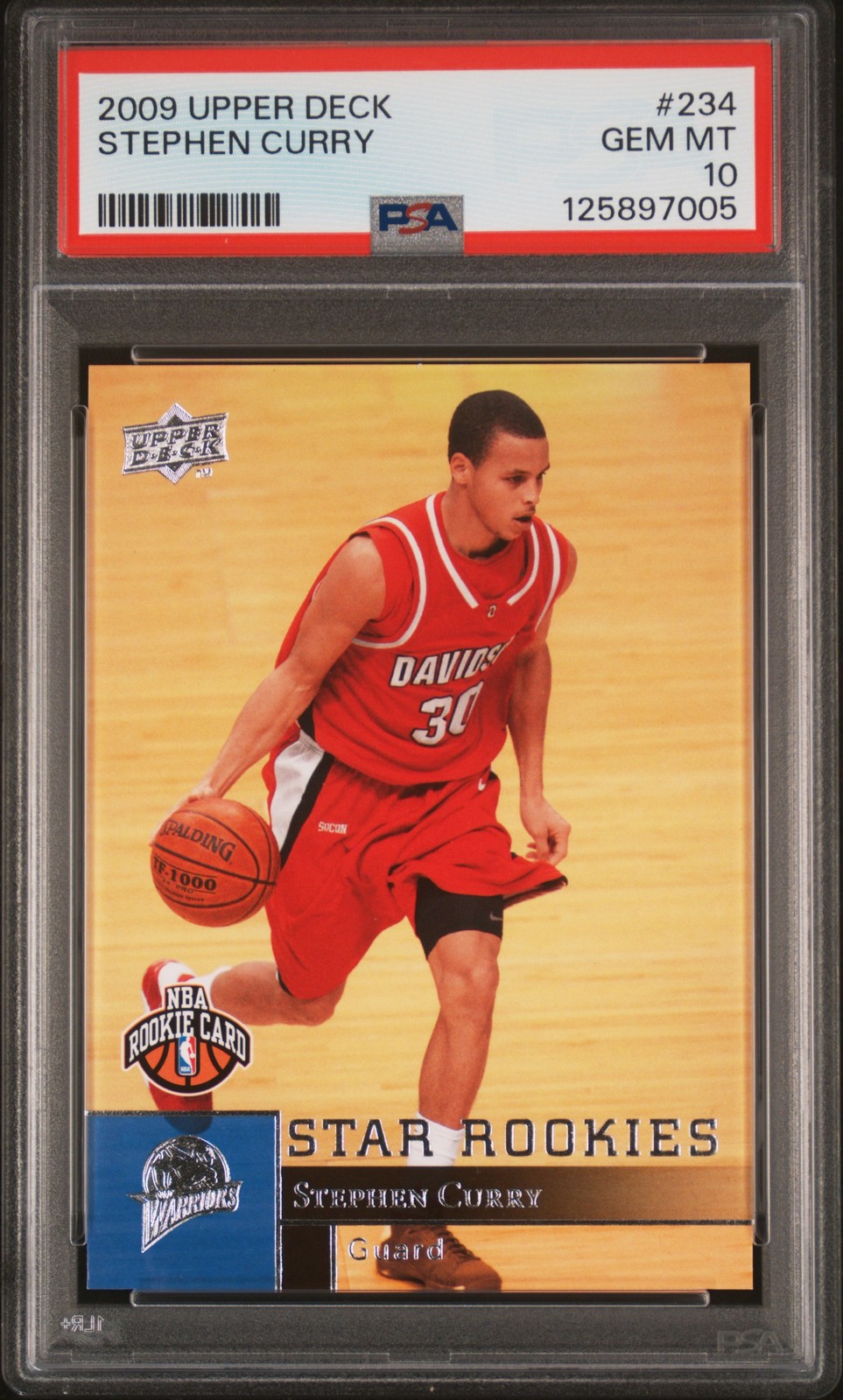 2009 UD #234 STEPHEN CURRY ROOKIE RC PSA 10