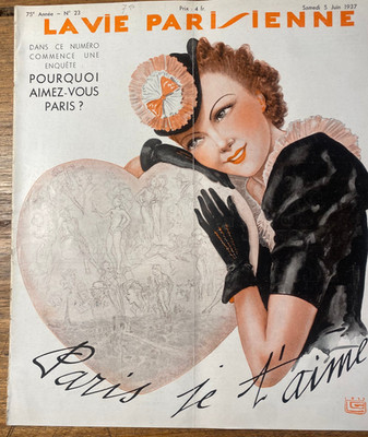 Revue La Vie Parisienne 1937#23 - G.LEONNEC ''Paris Je T'Aime'' - Curiosa