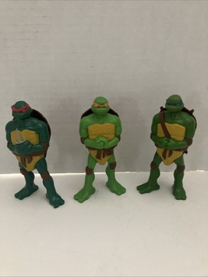 Lot Of 3 2007  Teenage Mutant Ninja Turtles 5  Figure McDonald s TMNT