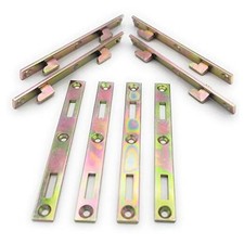 METAL MAGERY Bed Rail Fasteners 6" Set of 4 Bed Rail Brackets Heavy Duty Bed