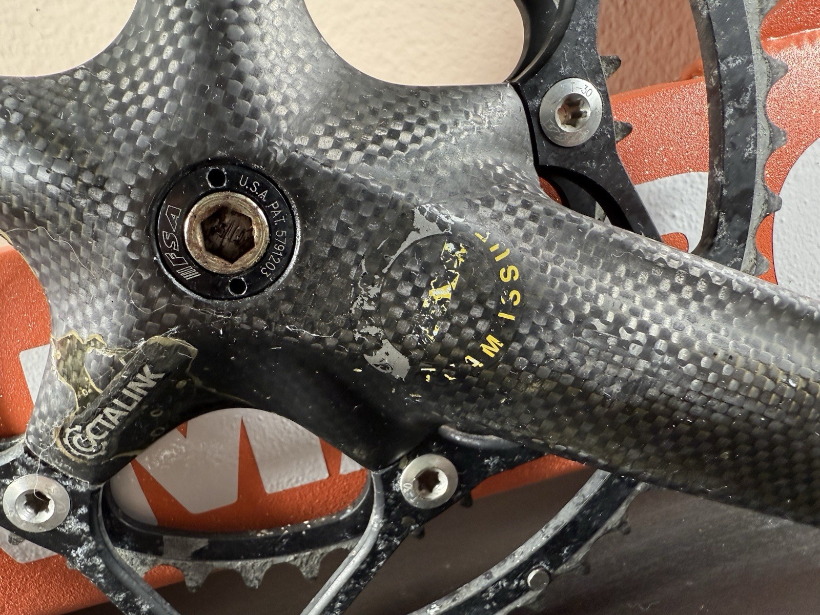 FSA Carbon Pro Team Issue Crankset 53-39T Double Chainring 130 BCD Octalink