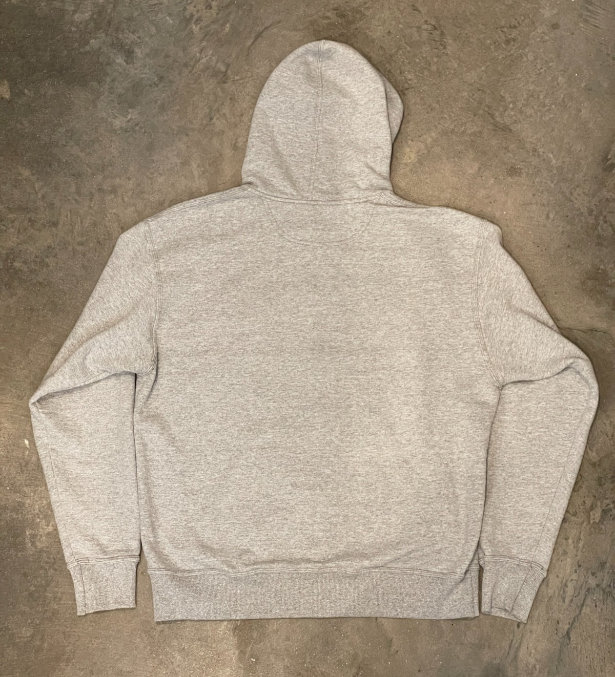 Champion Full Zip Hoodie Mens L Gray Heavyweight Big C Embroidered Sleeve Logos thumbnail 2