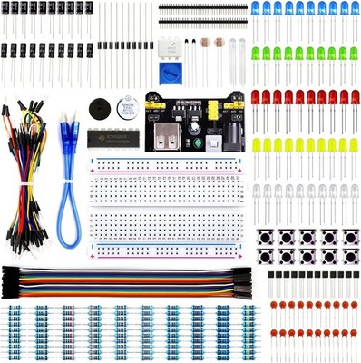 Electronics Basic Kit Breadboard Jumper LED Sensor Set