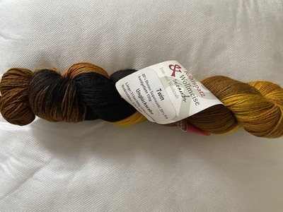 Rohrspatz & Wollmeise Twin ''Salamander  Unglücksrabe Handgefärbte Strickwolle