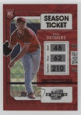 2022 Panini Chronicles Contenders Optic Ruby Wave Prizm 81/199 Reid Detmers 11ur