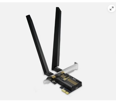 NEW TP-Link WiFi 7 BE6500 PCIe Card Archer TBE400E | Tri-Band Network Black