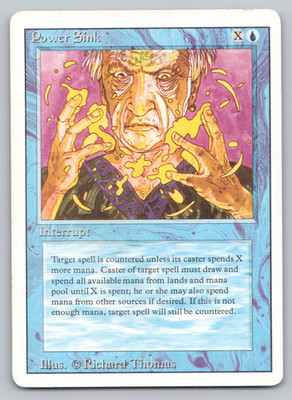 Power Sink - LP - Revised 3rd Edition - MTG READ DESC