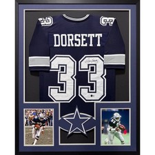 Tony Dorsett Signed Framed Jersey Beckett BAS Autographed Cowboys