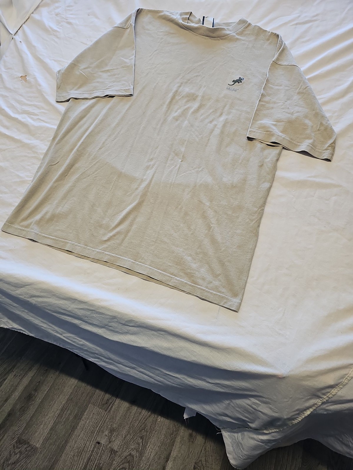 Vintage Gecko Hawaii Beige Graphic T-Shirt approx xxl BB928 image 4