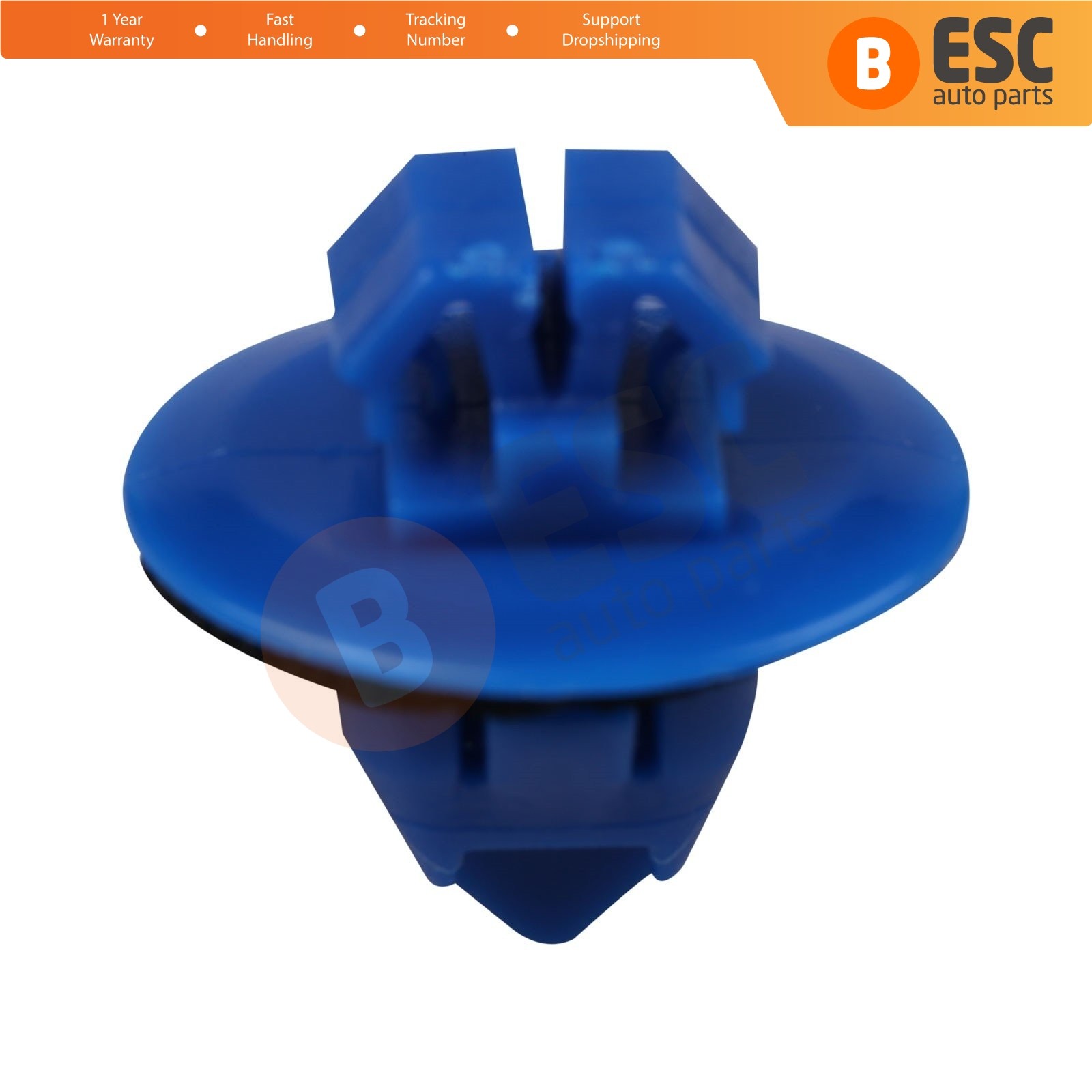 ESC ECF1224 10 Pieces Rocker Moulding Clip With Sealer for Toyota:75495 35010