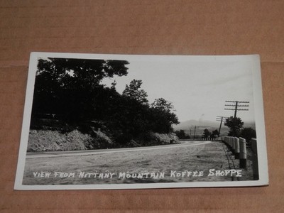 CENTRE HALL PA - 1920'S REAL PHOTO POSTCARD RPPC  ROAD ON MOUNTAIN KOFFEE SHOPPE