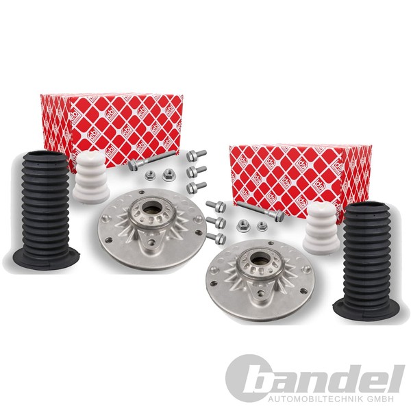 2X febi bilstein Domlager MIT Kugellager Vorne Beidseitig Passend FÜR BMW 1 2 3-image