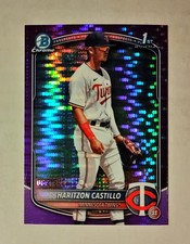 Haritzon Castillo 2025 1st Bowman Chrome PURPLE Pulsar REFRACTOR 082/250 RC q6