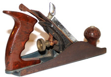 Early Wood Plane Craftsman? Early plastic handle & knob Made in USA 9.5"x2.5" GC