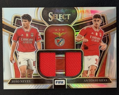 2023-24 Select FIFA - Dual Swatches Antonio Silva, Joao Neves Benfica #DS-SLB