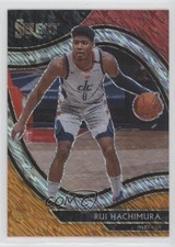 2020-21 Panini Select Courtside Red White Orange Shimmer Prizm Rui Hachimura 8k4