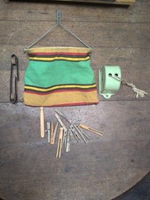 Ving. Clo-Pin-Tainer , Bag, Line, Tension Pulley & assorted Clothes Pins