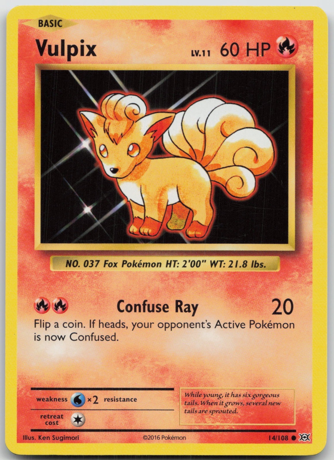 Vulpix Common XY - Evolutions 14/108 LP Ken Sugimori