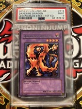 YuGiOh DARKFIRE DRAGON LOB-019   PSA 9 MINT   1st EDITION-2002 RARE