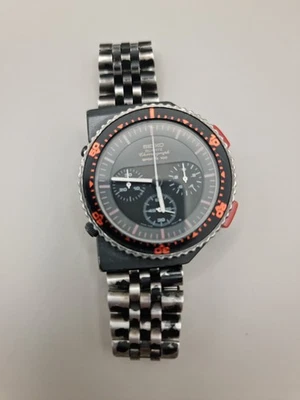 Seiko 7A28-6000 Giugiaro Vintage Quartz Chronograph Alien Bishop 1983 Japan - Bild 1 von 4