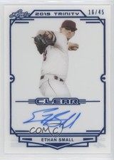 2019 Leaf Trinity Clear Auto Blue 16/45 Ethan Small #CA-ES1 Auto 0x5e