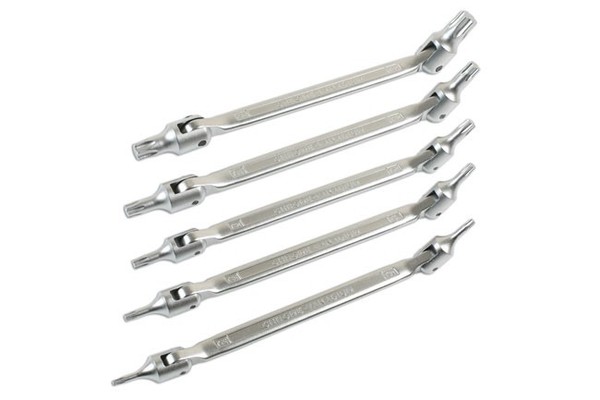 Laser Tools Doppelseitiger Flexibler Sternbit Satz 5 StüCk 7481-image