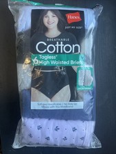 Hanes 6 Pack Women's Just My Size High-waist Brief Underwear Multicolor Size 12