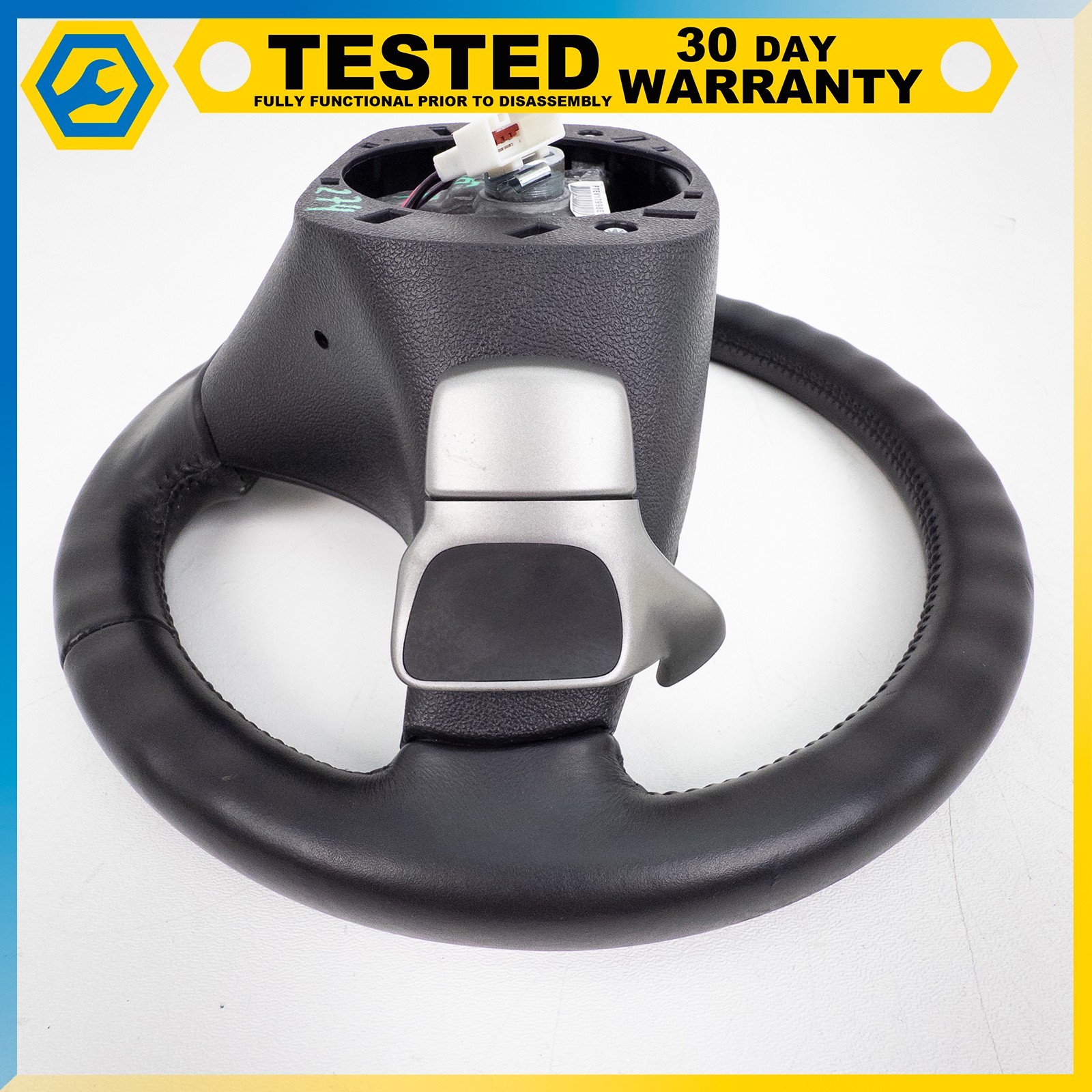 05-13 CHEVROLET CORVETTE C6 DRIVER STEERING WHEEL ASSEMBLY PADDLE SHIFT BLACK OE