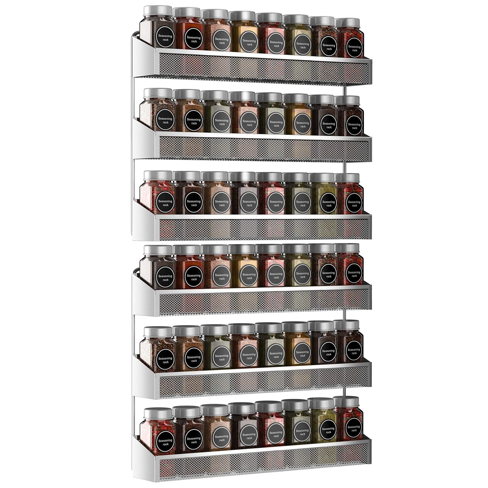 Auledio 2 Pack Spice Rack Organizer, 3 Tier Counter-top Stand 3-Tier, 3