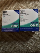 Rugby 21mg Nicotine Transdermal System Patch -14 Ct X 2 EX7/28 Sealed Free Ship 