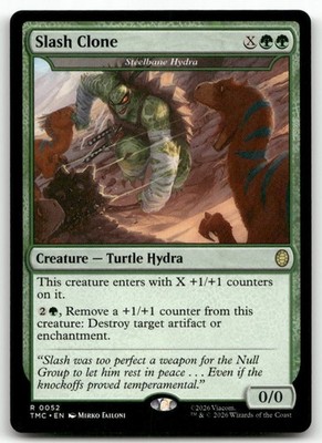 Slash Clone - Steelbane Hydra MTG Commander: Teenage Mutant Ninja Turtles 52 R N