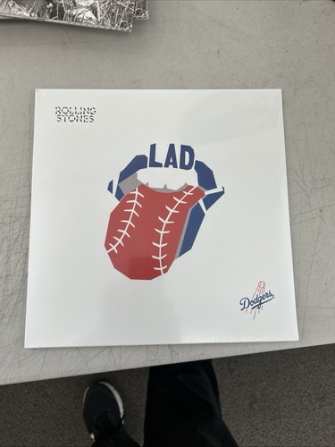 THE ROLLING STONES  HACKNEY DIAMONDS LOS ANGELES DODGERS COVER WHITE VINYL NEW