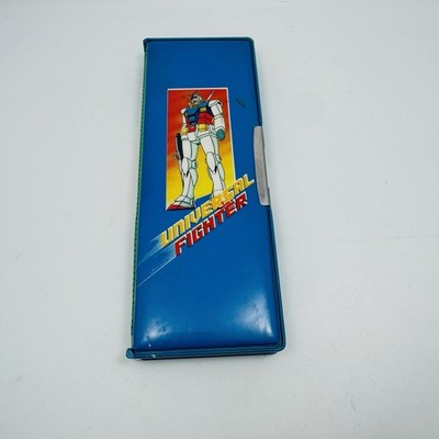 Vintage Flomo Pencil Case 80s 70s Gundam Robots - Rare