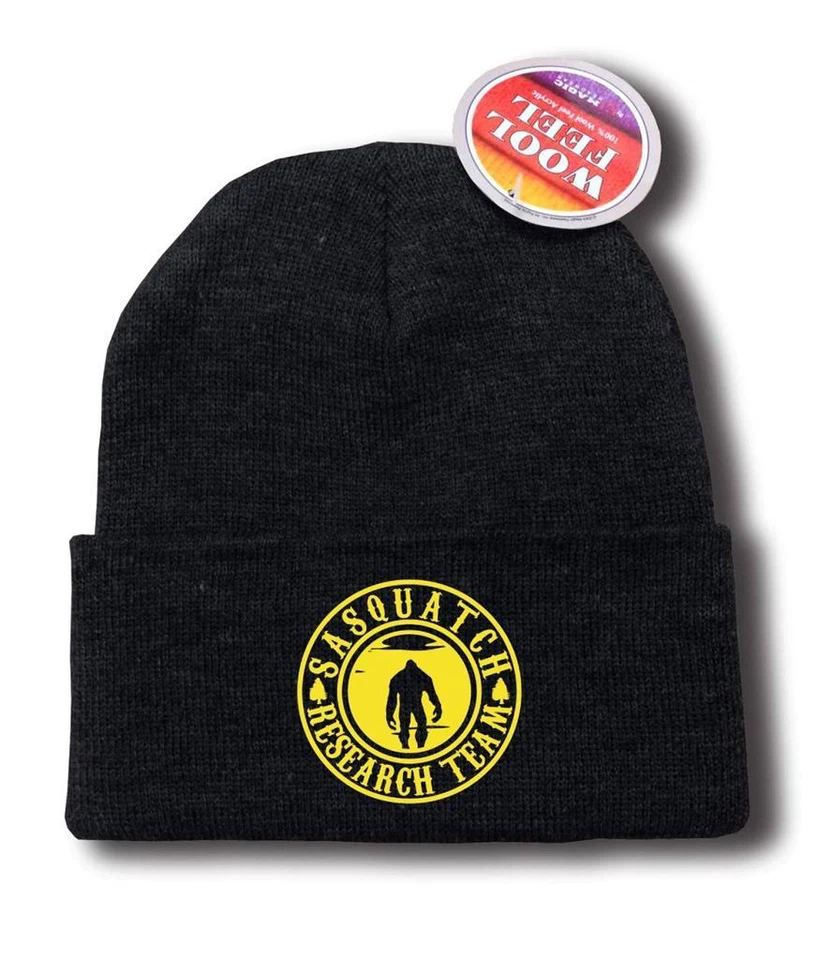 NEW MEN WOMEN PRINTED FINDING SASQUATCH RESEARCH TEAM FUNNY Snowboard SKI BEANIE - Image 3 of 4