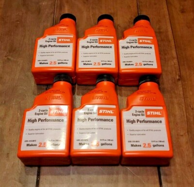 TIHL (6) 2.5 Gal HP High Performance 2-Cycle Engine Oil 6.4 fl oz Genuine OEM