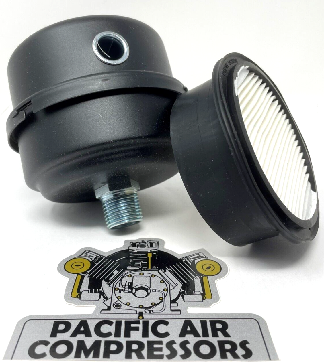 Filtre à Air Silencieux Solberg FS-06-050 1/2" NPT - Pour Compresseur, Fabriqué Aux USA