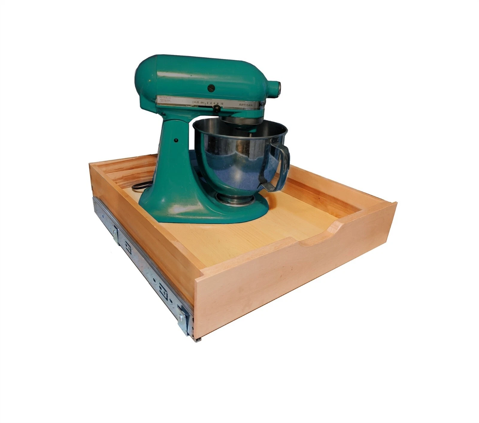 Wooden Drawer Box Organizer Pull Out Under Cabinet Sliding Shelf Roll Out Tray