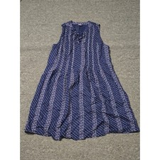 Old Navy Sleeveless Dress Casual Summer Mini Dress Blue White Print S