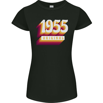 Retro 71. Geburtstag Original 1955 Damen Petite Cut Maglietta