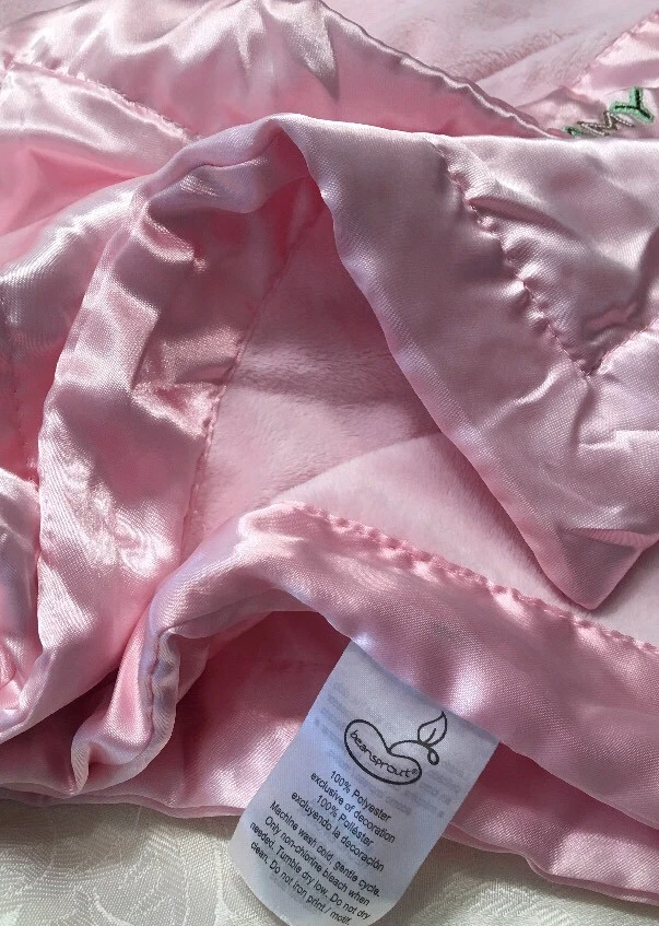 Manta de seguridad I Love My Mommy rosa brote de frijoles mariposa suave Foto 3 de 3