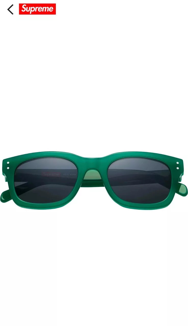 Lunettes de soleil Supreme Avon   Vert foncé (en rupture de stock)   À portée de main maintenant   Neuf dans sa boîte