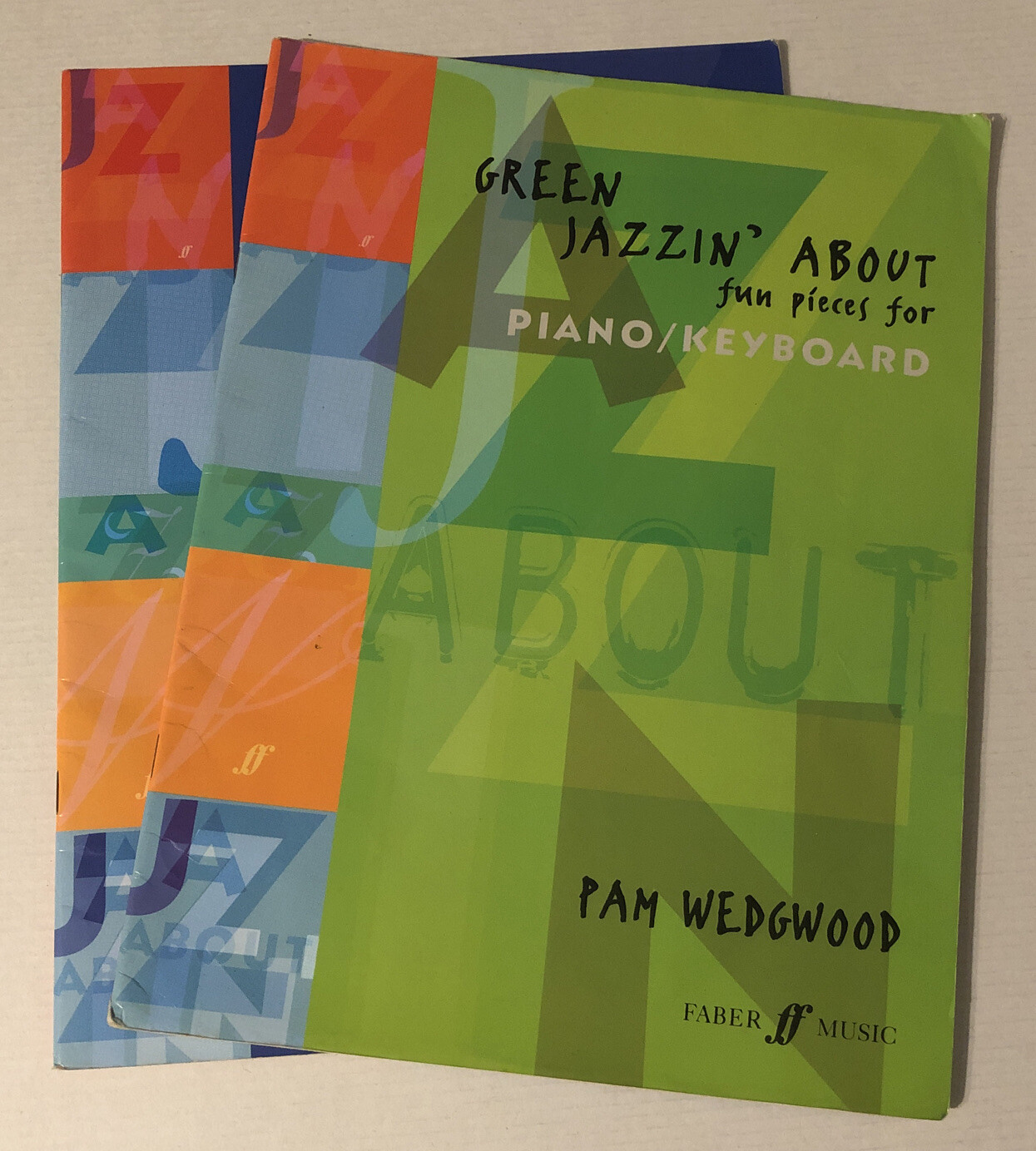 Green Jazzin' & Styles Paperback Piano Music Books