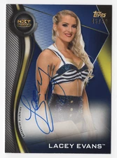 Lacey Evans 2019 Topps WWE NXT Autograph Card Auto #A-LE Rookie Blue /50